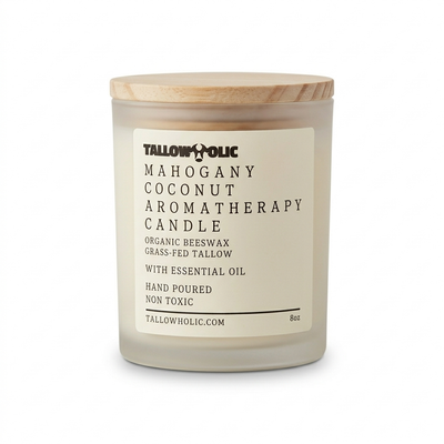 Aromatherapy Natural Beeswax Tallow Candles 8oz