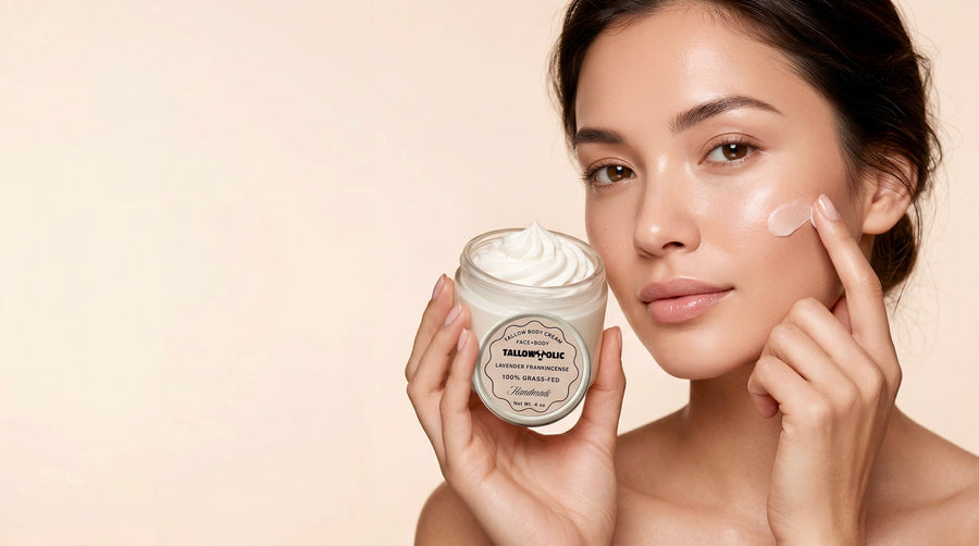 Tallowholic grass-fed whipped tallow skincare